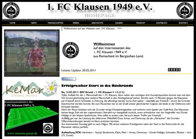 1. FC Klausen Webseite