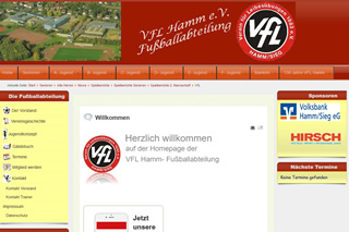 VfL Hamm Webseite