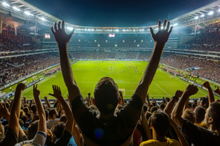 Emotionen auf den Rängen der Stadien