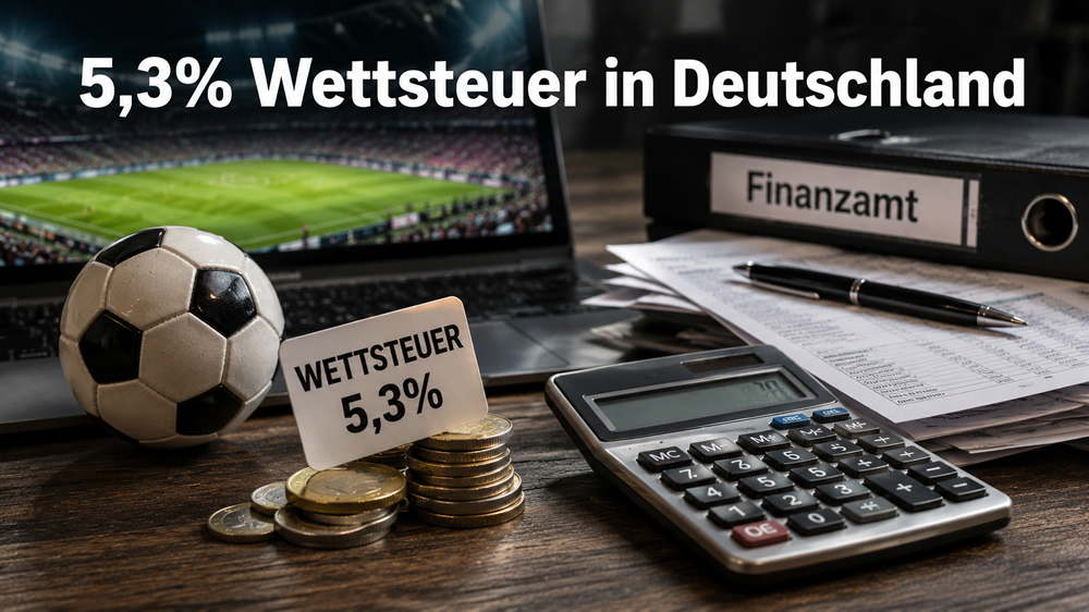 Der Einfluss der deutschen Wettsteuer (5,3%) auf den Quotenvergleich