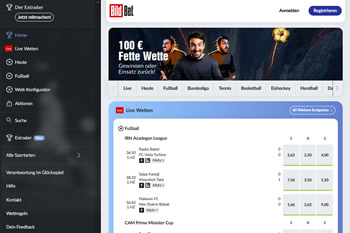 Die Webseite des Bild Sportwetten Portals