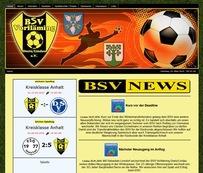 BSV Vorfläming Webseite