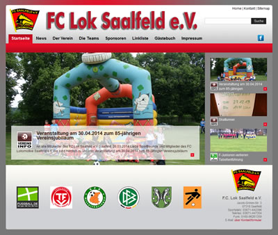 FC Lokomotive Saalfeld Webseite