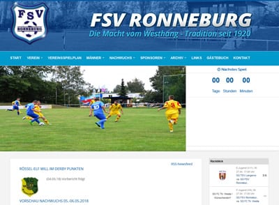 FSV Ronneburg Webseite