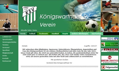 Königswarthaer SV Webseite