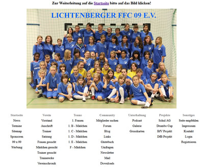 Lichtenberger FFC 09 Webseite