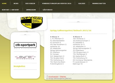 SpVgg Gallmersgarten/Steinach Webseite