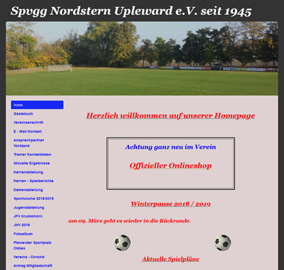 Spvgg Nordstern Upleward Webseite