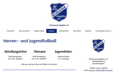 SV Borussia Salzgitter Webseite